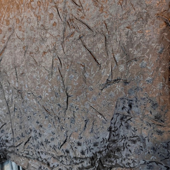 Vintage Vest Women L Forest Green Velvet Tapestry Ornate Button Renfaire Cottage - Picture 5 of 9